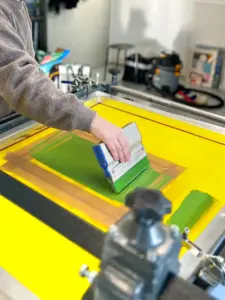 Joseph Joseph x Jonathan Lawes laundry collection ironing board with bold layered print