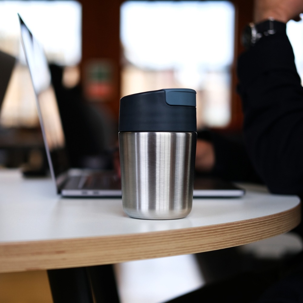 Sipp Steel Travel Mug in Anthracite – Hygienic Leakproof Travel Mug